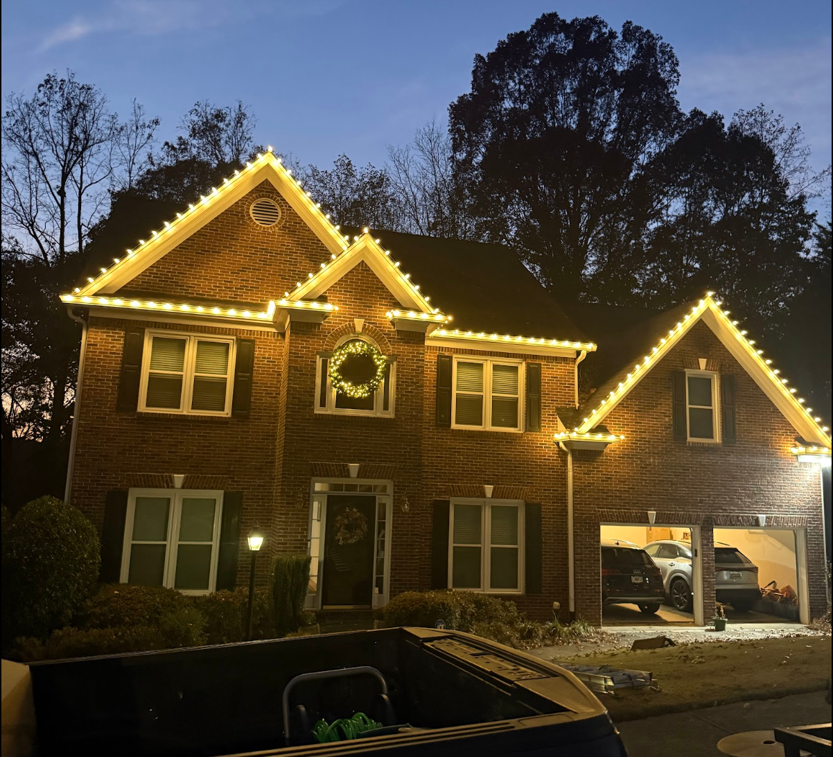 Christmas light install 2